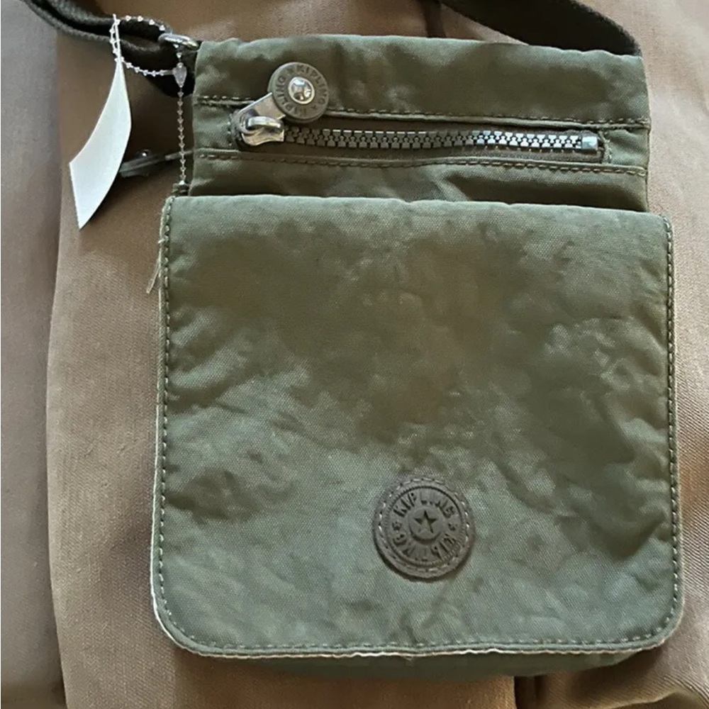 Kipling Adjustable Crossbody Mini Bag Green